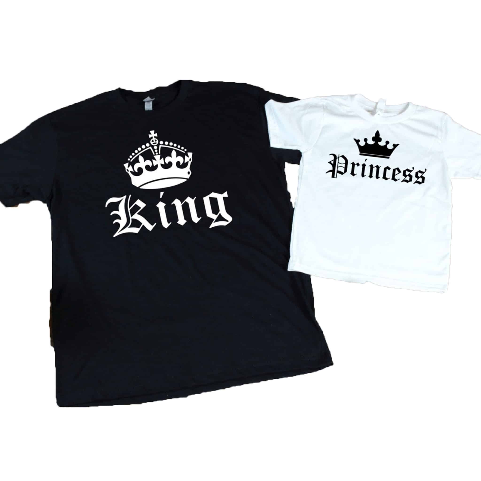 probleem Zijn bekend idee Vader/dochter T-Shirts - King and Princess - LieveLabels.nl