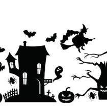 Raamsticker Halloween – herbruikbaar