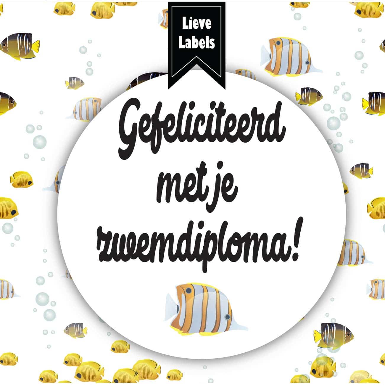 Teleurstelling lippen ondergeschikt Cadeaublik - Zwemdiploma - bestel je bij Lieve Labels.nl