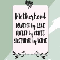 Wijn etiket - Motherhood