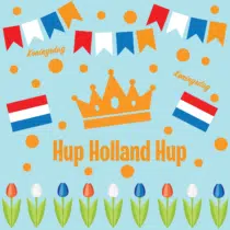 Herbruikbare statische raamstickers - Ik hou van Holland