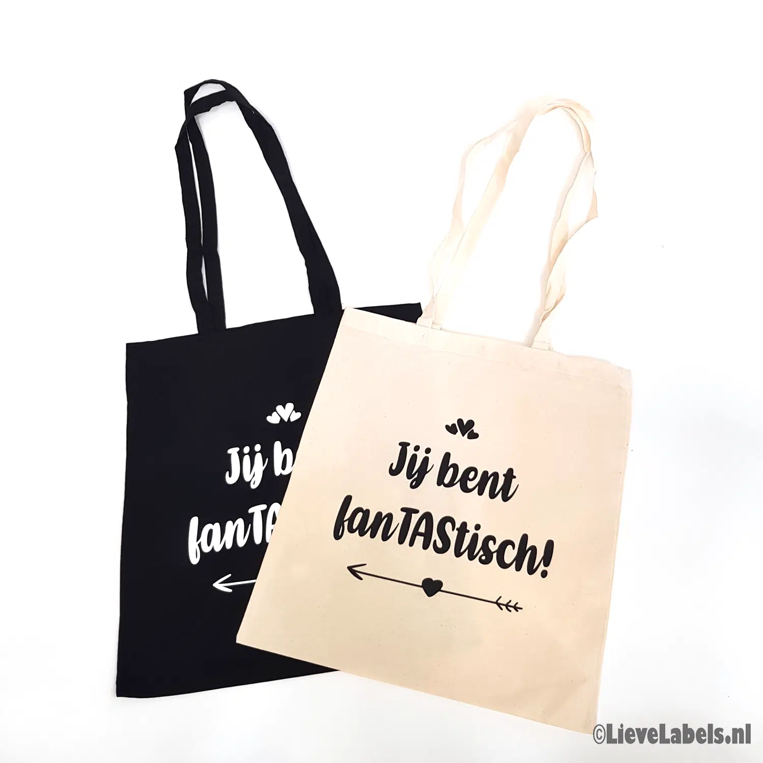 onaangenaam gebrek krans Katoenen tas - Jij bent fanTAStisch - Lieve Labels.nl