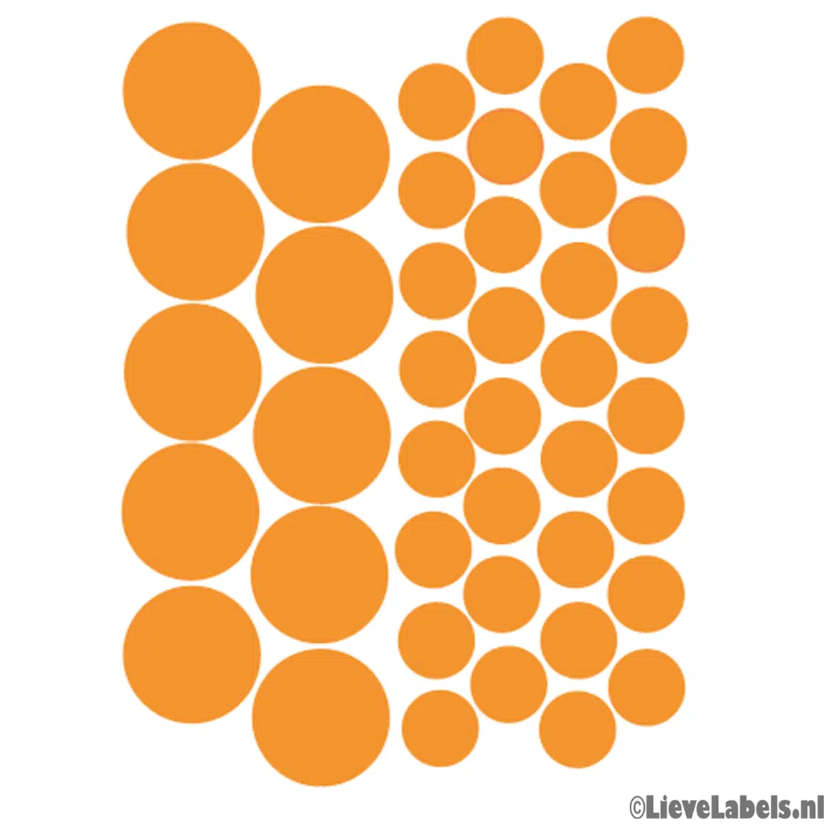 Set oranje stippen – statisch