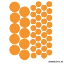 Set oranje stippen - statisch