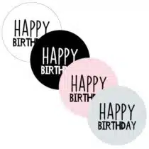 Stickers - Happy Birthday | 10 stuks