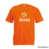 Oranje shirt met naam - Voetbal