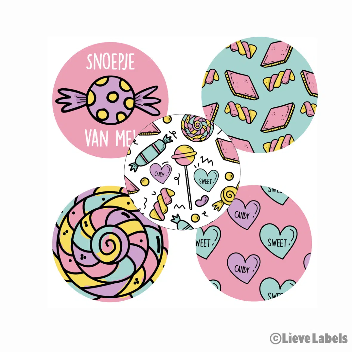 Stickers – Sweet candy | 10 stuks