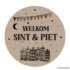 Raamsticker Welkom Sint & Piet - herbruikbaar