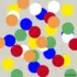 Herbruikbare statische raamsticker - Confetti per kleur